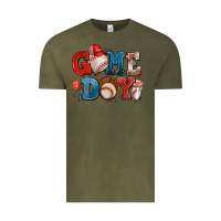 Vintage Olive game day baseball Vintage Tee - AdoDesignShop
