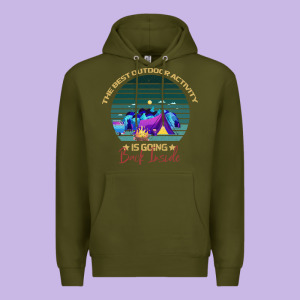 Camping The Best Outdoor Activity Is Going Back Inside Premium Hoodie Designed By Bettercallsaul