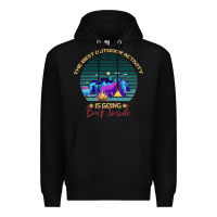 Black camping The Best Outdoor Activity Is Going Back Inside Premium Hoodie - Bettercallsaul