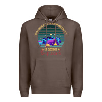 Coffee camping The Best Outdoor Activity Is Going Back Inside Premium Hoodie - Bettercallsaul