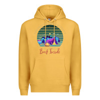 Mustard camping The Best Outdoor Activity Is Going Back Inside Premium Hoodie - Bettercallsaul