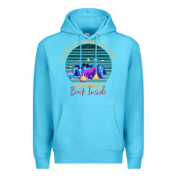 Ocean Blue camping The Best Outdoor Activity Is Going Back Inside Premium Hoodie - Bettercallsaul