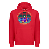 Red camping The Best Outdoor Activity Is Going Back Inside Premium Hoodie - Bettercallsaul