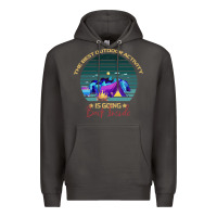 Smoke camping The Best Outdoor Activity Is Going Back Inside Premium Hoodie - Bettercallsaul