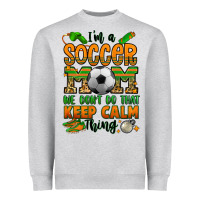 Heather Grey i'm a soccer mom we don't do that keep calm thing Heavyweight Sweatshirt - Jasminsmagicworld