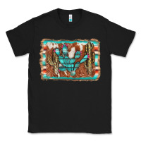 Black cactus cowhide serape Classic Tee - AdoDesignShop