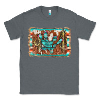 Charcoal Heather cactus cowhide serape Classic Tee - AdoDesignShop