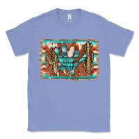 Colony Blue cactus cowhide serape Classic Tee - AdoDesignShop