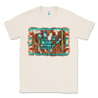 Natural cactus cowhide serape Classic Tee - AdoDesignShop