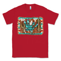 Red cactus cowhide serape Classic Tee - AdoDesignShop