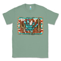 Sage cactus cowhide serape Classic Tee - AdoDesignShop