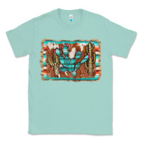 Seafoam cactus cowhide serape Classic Tee - AdoDesignShop
