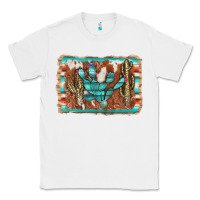 White cactus cowhide serape Classic Tee - AdoDesignShop