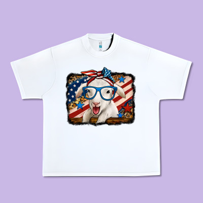 4th Of July Baby Sheep Urban Heavy Tee Designed By Jasminsmagicworld