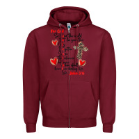 Burgundy for god so loved the world Zipper Hoodie - MaliasSmallBusiness