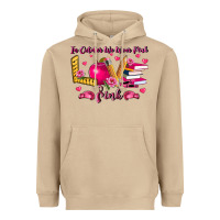 Mushroom in october we wear pink teacher Heavyweight Hoodie - LillyAllenDesigns