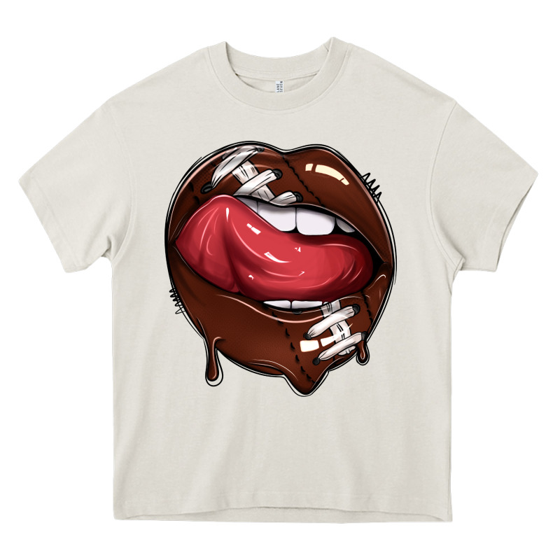 Sports Lips American Football Heavy Core Tee by texasbilliewilder | Teevron