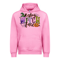 Fuchsia Pink resting witch face Urban Hoodie - CowGirlArtShop