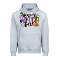Heather Grey resting witch face Urban Hoodie - CowGirlArtShop