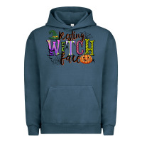 Pigment Midnight Navy resting witch face Urban Hoodie - CowGirlArtShop