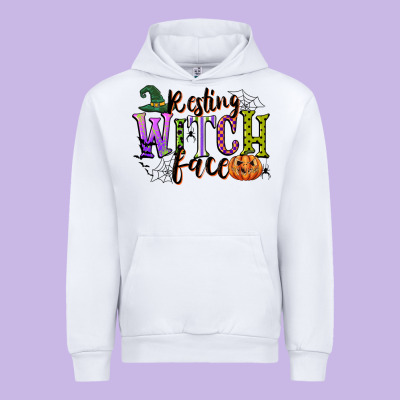 Resting Witch Face Urban Hoodie Designed By Cowgirlartshop