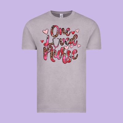 One Loved Nurse Vintage Tee Designed By Jahusdesignshop