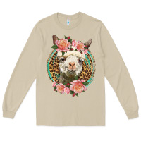Mushroom western llama and roses Long Sleeve Tee - LillyAllenDesigns