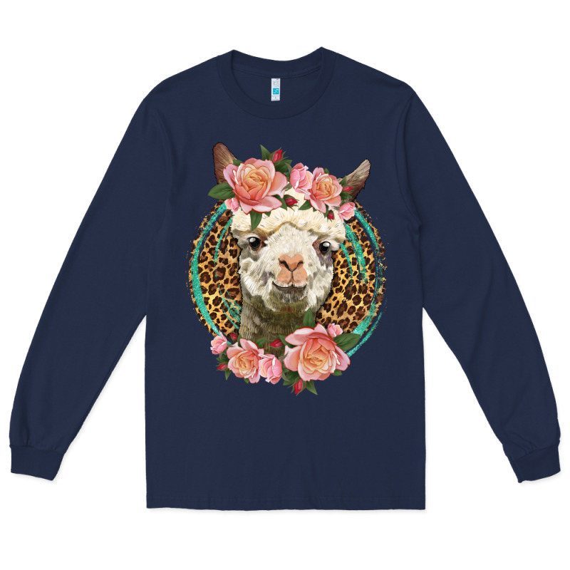 Western Llama And Roses Long Sleeve Tee by LillyAllenDesigns | Teevron