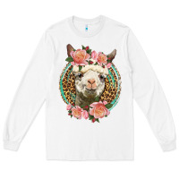White western llama and roses Long Sleeve Tee - LillyAllenDesigns