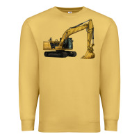 Antique Gold Excavator Premium Sweatshirt - LillyAllenDesigns