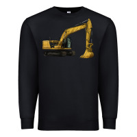 Black Excavator Premium Sweatshirt - LillyAllenDesigns