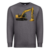 Charcoal Heather Excavator Premium Sweatshirt - LillyAllenDesigns