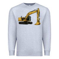 Heather Grey Excavator Premium Sweatshirt - LillyAllenDesigns
