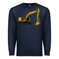 Navy Excavator Premium Sweatshirt - LillyAllenDesigns