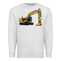 Oatmeal Heather Excavator Premium Sweatshirt - LillyAllenDesigns