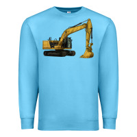 Ocean Blue Excavator Premium Sweatshirt - LillyAllenDesigns
