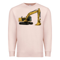 Pale Pink Excavator Premium Sweatshirt - LillyAllenDesigns