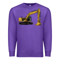 Purple Excavator Premium Sweatshirt - LillyAllenDesigns