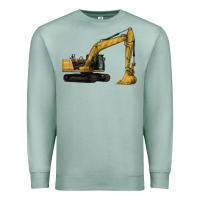 Seafoam Excavator Premium Sweatshirt - LillyAllenDesigns