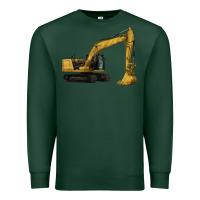 Sports Green Excavator Premium Sweatshirt - LillyAllenDesigns