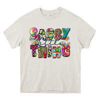 Cream sassy little thing Heavy Core Tee - Zillion Design Studio