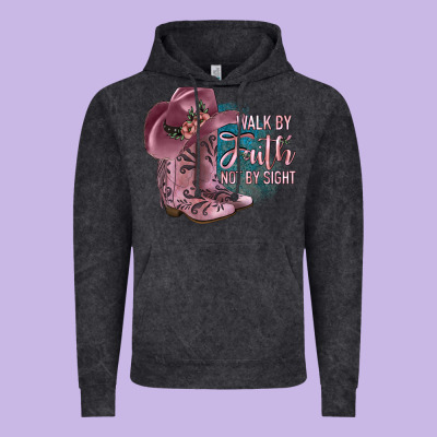 Walk By Faith Not By Sight Vintage Hoodie Designed By Jahusdesignshop