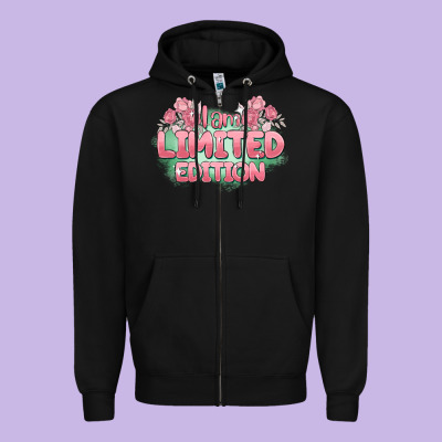 I Am Limited Edition Zipper Hoodie Designed By Maliassmallbusiness