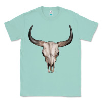 Seafoam bullskull Classic Tee - Artiststas
