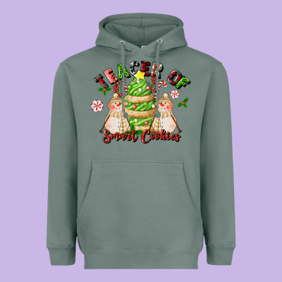Teacher Of Smart Cookies Heavyweight Hoodie Designed By Lillyallendesigns