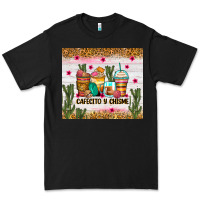 Black Cafecito y chisme coffee cups Premium Tee - Zillion Design Studio