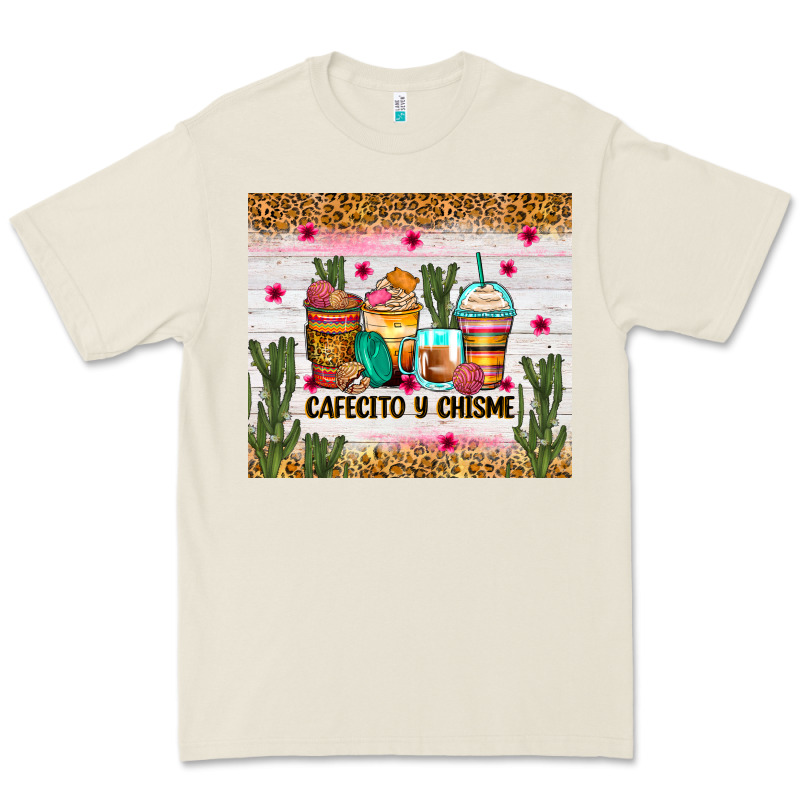 Cafecito Y Chisme Coffee Cups Premium Tee by Zillion Design Studio | Teevron