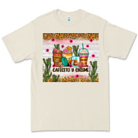 Bone Cafecito y chisme coffee cups Premium Tee - Zillion Design Studio