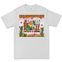 Dove Grey Cafecito y chisme coffee cups Premium Tee - Zillion Design Studio