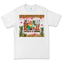 White Cafecito y chisme coffee cups Premium Tee - Zillion Design Studio